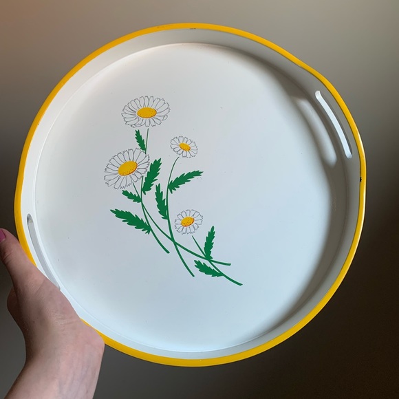 Vintage Daisy Serving Tray